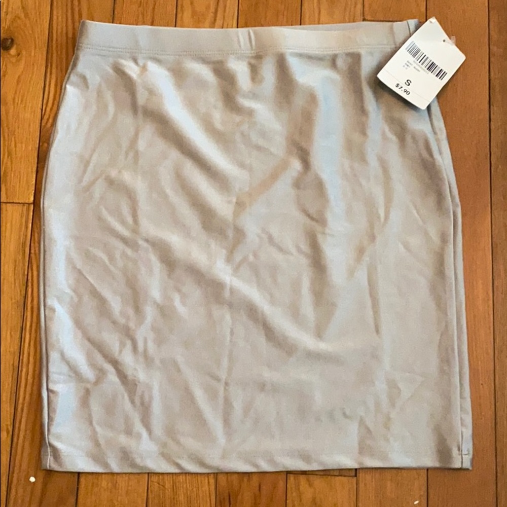 Silver Mini skirt
